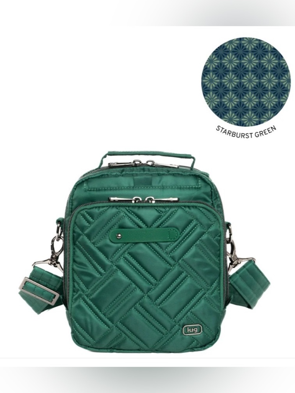 Lug Skeeter Bridge Convertible Crossbody Wickedly Green